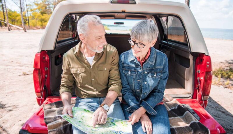 Senior Couple On a Roadtrip