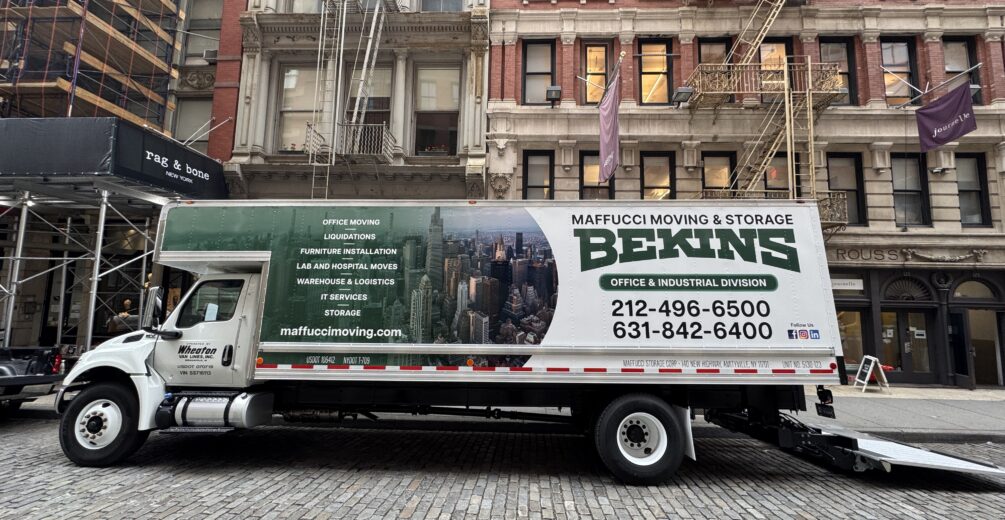 Maffucci Moving Truck Parked Side view 2